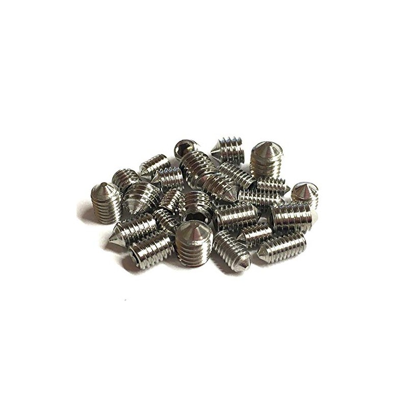 Pack of 6 M5 x 10 Taper Tips A2 St
