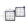 BUSDUGA 4354 Set of 2 Pot Holders in Maritime Style,