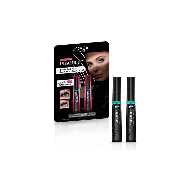 Duo Pack Telescopic Lift Mascara Pestañas Más Largas 10ml Cu
