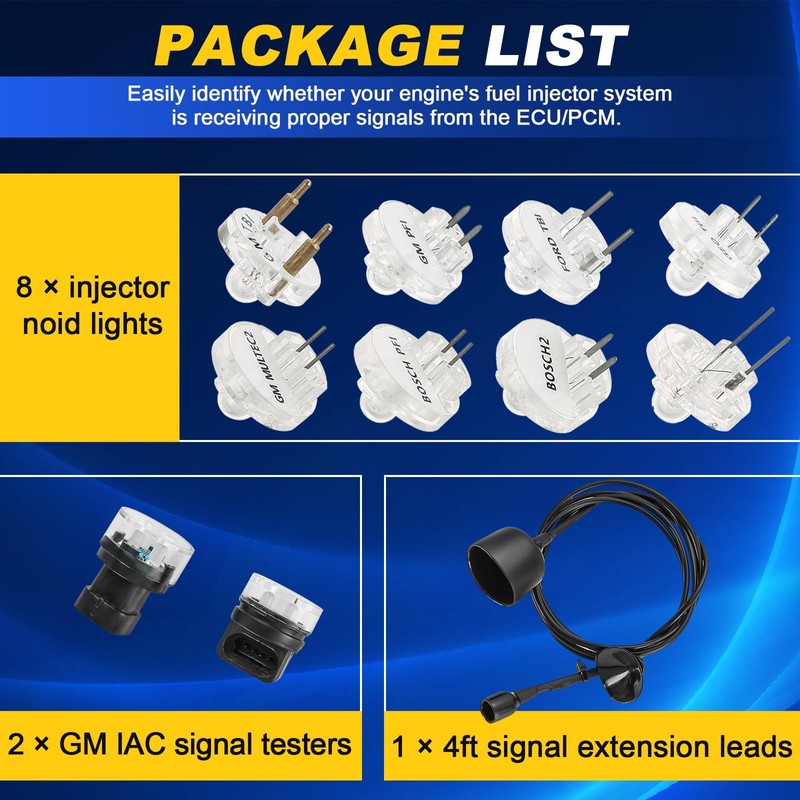 DASBET Noid Light Test Kit 11 Pieces | Fuel Injector