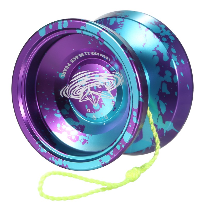 2pcs Aluminum Alloy Yoyo Ball Competitive Yoyoball with Bearing Strings