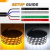 GOOACC Truck LED Running Board Lights 2PCS 70 Inch DRL