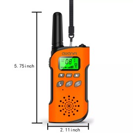AWANFI Walkie Talkies Long Range 22 Channel Two Way Ham Radio Battery Gift Set for Kids - 1*Orange+1*Yellow+1*Blue