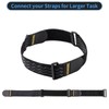 Trilancer Elastic Cinch Straps with Anti-Slip Strips, 12 "x 2"(8