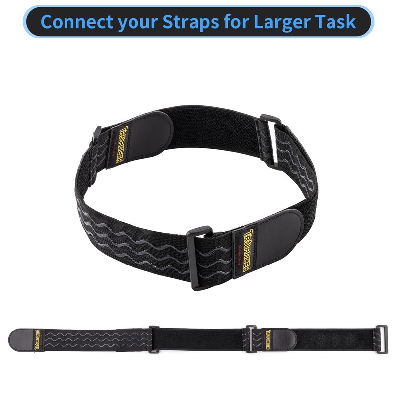 Trilancer Elastic Cinch Straps with Anti-Slip Strips, 12 "x 2"(8