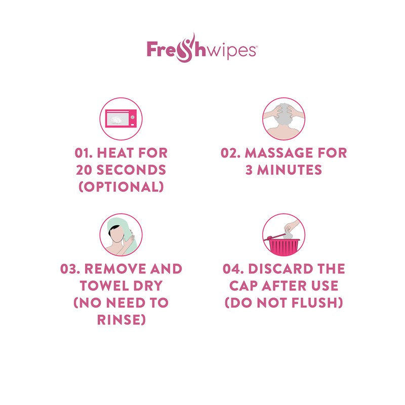 FreshWipes Shampoo Cap, An easy way to wash hair when