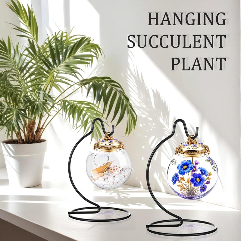 Lemecima Ornament Display Stand Holder Hanger Stands Glass Ball Ornament
