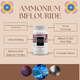 Ammonium Bifluoride Flakes - 2 lb. Canister - Superior Purity and Performance