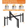 Garbuildman 15-27 Inch Universal Firepit Stand for Solo Stove Bonfire