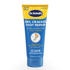 Dr. Scholls Ultra Hydrating Foot Cream 3.5 oz, Lotion with 25 Urea for Dry Cracked Feet, Heals and Moisturizes for Healthy Feet                       