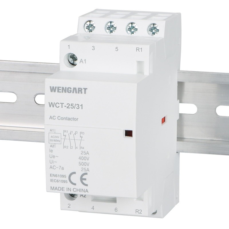 Wengart Household Contactor WCT-25, AC24V 25A 3NO1NC Precise Control, High
