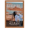 wallsthatspeak 21x27 Light Walnut Rustic Pine Picture Frame for Puzzles