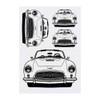 4 x 'Classic Convertible' Temporary Tattoos - Water Resistant, Skin-Safe,