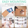 Keadic 105PCS Paper Picture Frames 5 Sizes Brown Cardboard Photo