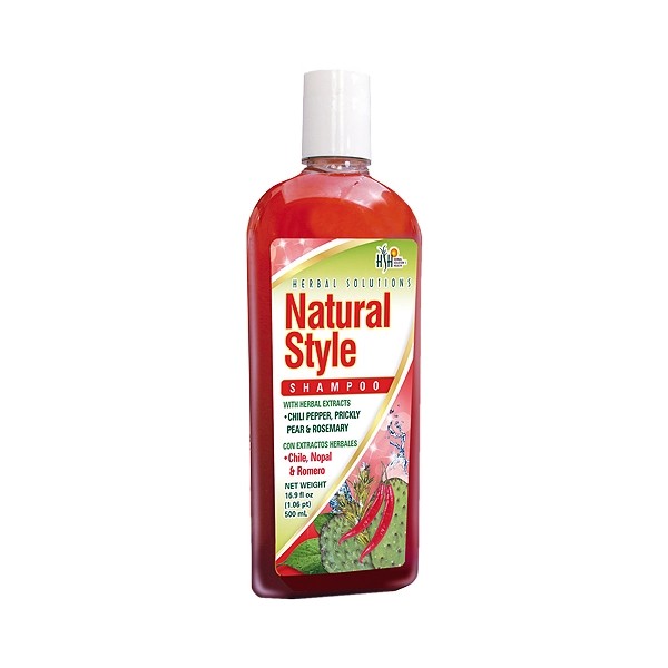 Herbal Solutions Health Shampoo Natural Style de chile, nopal y romero 500ml