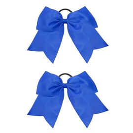 Large Ribbon Bows Hair Ties Penta Angel 2Pcs 8" Jumbo Cheer Hair Bows Ponytail Holder Hairbands for Girls College Sports Competition Cheerleading (Royal Blue, 8 Inch)