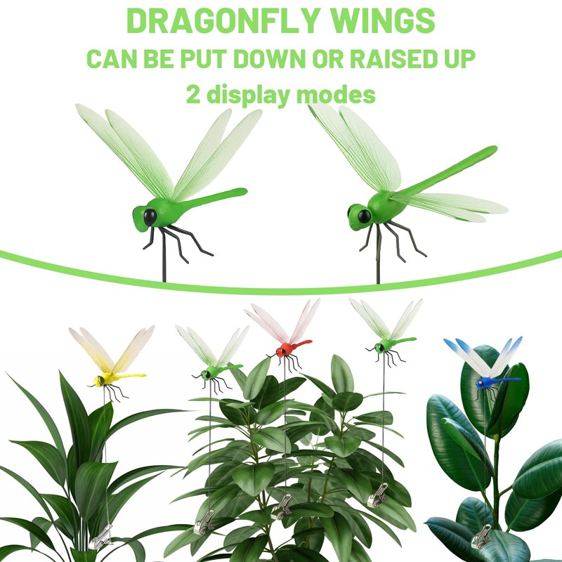 JazRvr 8 x Dragonfly Dummy Dragonfly Clip, Dragonfly, Dragonfly Clip,