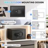 Mitlvge 0.6 Cu Ft Mini Safe, Home Safe Box with