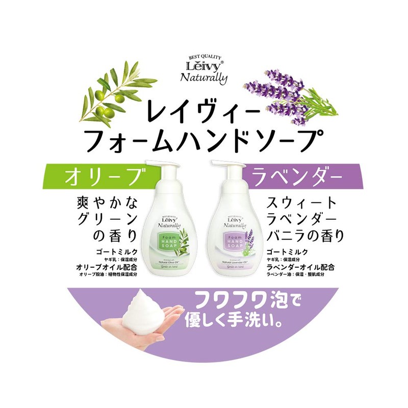 Leivy Ravey Foam Hand Soap Olive 300ml (x1)