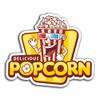 2 x 10cm Popcorn Cinema Vinyl Stickers - Fun Sticker