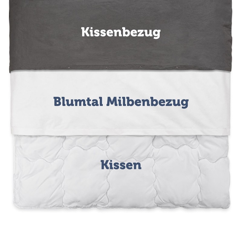 Blumtal Dust Mite Pillowcase, Allergy Sufferers Duvet Cover Set, Dust