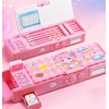ASMANNA Pop up Multifunction Pencil Case for Kids, kawaii Pen