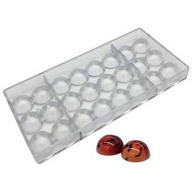 Goldbaking Goldbaking Semi Sphere Chocolate Mould PC Polycarbonate Hemisphere Chocolate Mold (s 1.2inch)