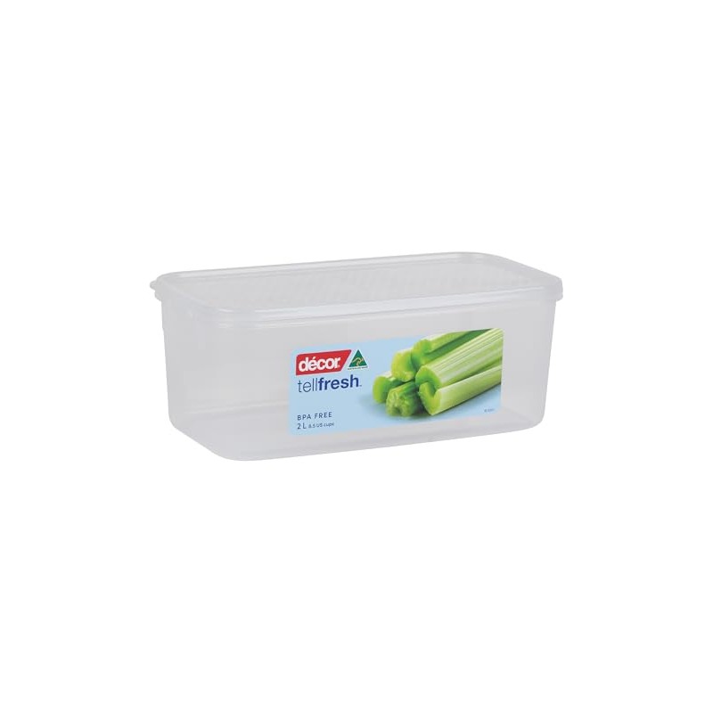 Decor Tellfresh Oblong Food Storer, 2 Litre Capacity, 254 mm