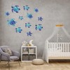 CORTNEY 12 Pcs Turtle Wall Decals, Bathroom Wall Stickers Waterproof,