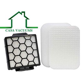 Casa Vacuums Replacement Filter Set for Shark Navigator Pet Plus NV150, NV251,NV255 and Zero-M Self-Cleaning Brushroll Pet Pro ZU62,ZU62C,ZU60 Uprights, Parts 1238FT60 & 1239FT60