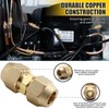 Opfiue 2PCS Copper Pipe Extension Joint Connectors, Air Conditioning Coupling