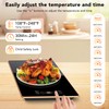 Electric Warming Tray（36.6x15x1inch） Glass Surface, 4-in-1 Food Warmers for Parties