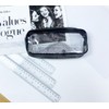 HiChange Clear Pencil Case (Black with Ruler Set)