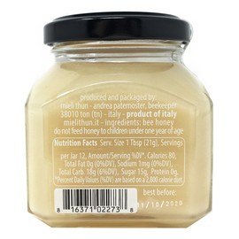 Mieli Thun all natural French Honeysuckle- Honey Sulla - Italy - 8.8 ozs.