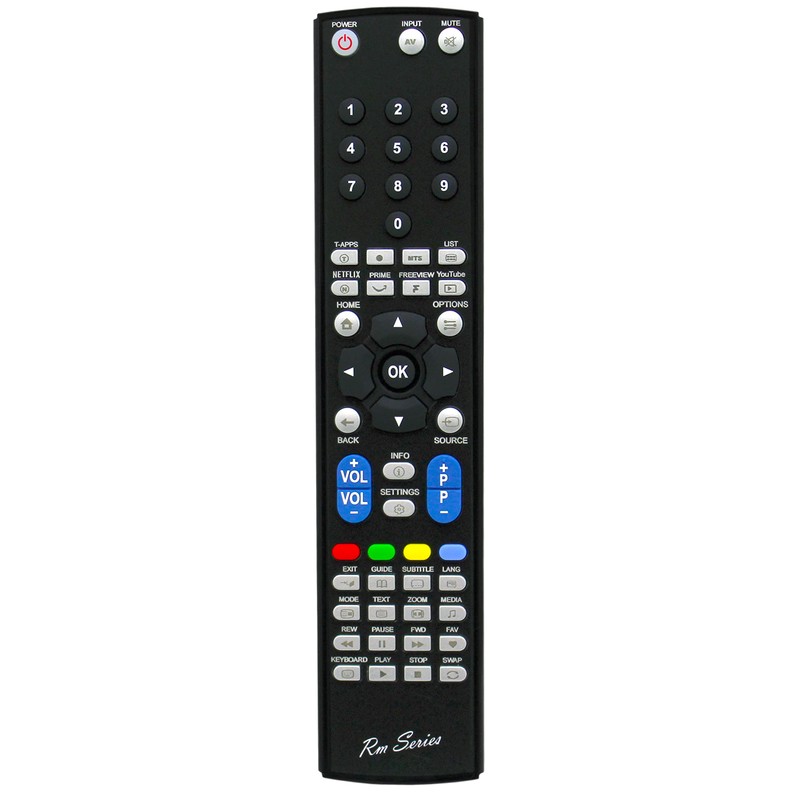 RM Series Replacement TV Remote Control Compatible with TCL 55C805K