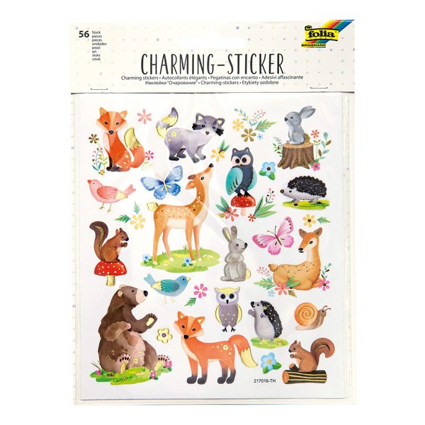 folia Charming Allyear VI 56 Stickers in Various Designs Easy