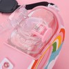 Doughnut Bottle 380ML Cute Leakage Proof Portable BPA Free Silicone