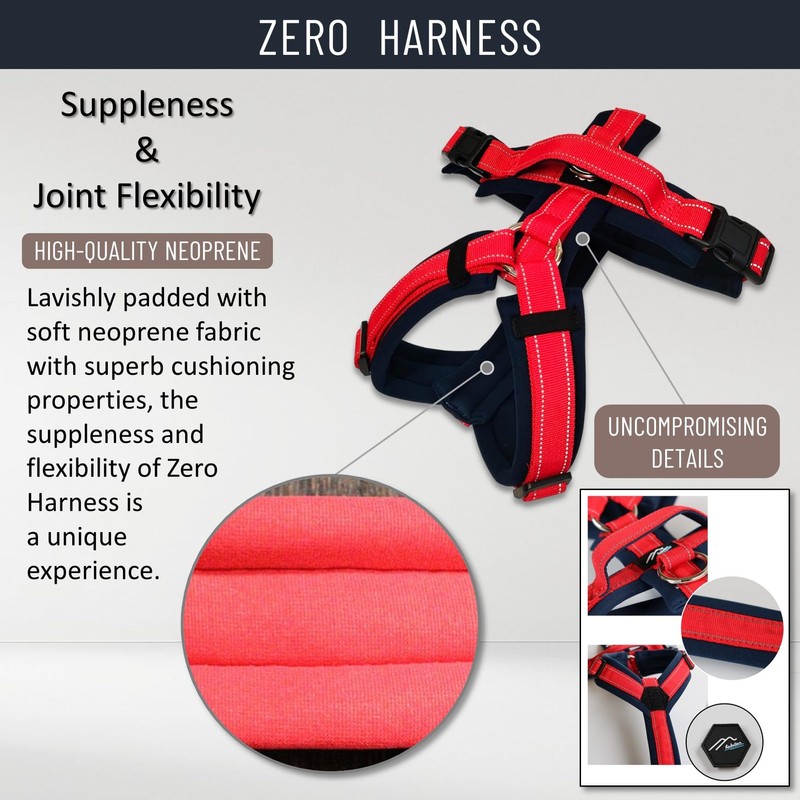 【Hakusan】 Zero Harness,Dog Harness, Padded, Adjustable, No Pull Design, Safety,Japanese