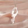 Dreamtimes Ice Skater Necklace Ice Skating Charm Sports Pendant Necklace