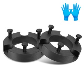 BDFHYK 2" Front leveling kit fit Compatible 1999-2006 Tundra 2WD 4WD, 1999-2006 Sequoia 2x2 4x4 - Suspension Strut Upper Top Aluminum Black Spacers