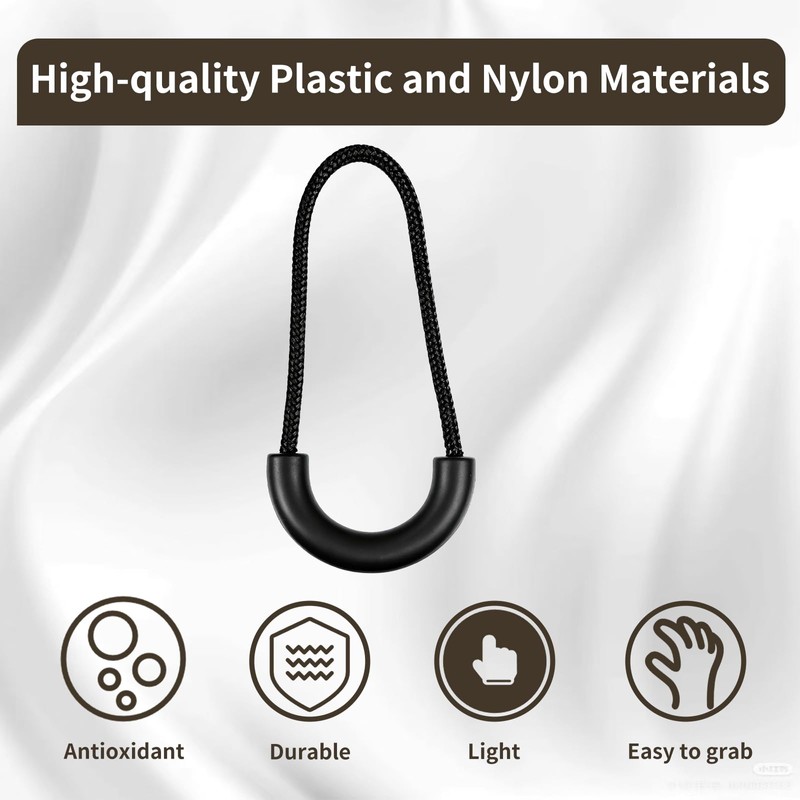 Zipper Pulls Compatible with Osprey,10PCS,Removable U Shape Zipper Pull Replacement