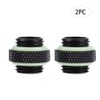 ASHATA 2pcs G1 / 4 Thread PC Water Cooling Adapter,