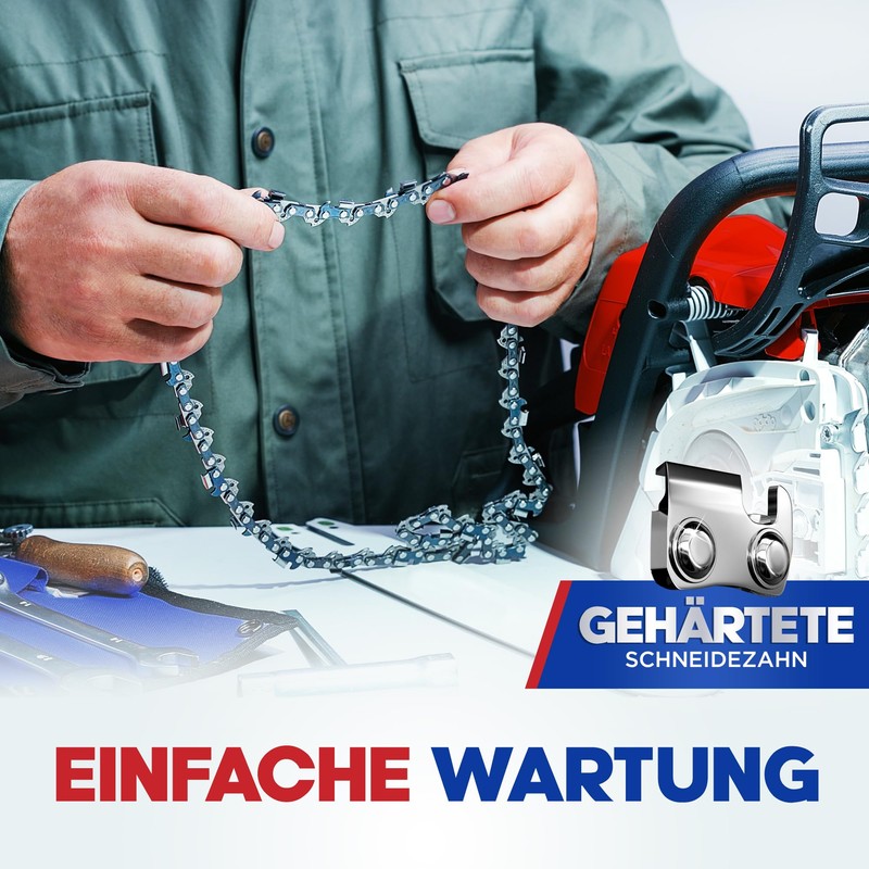 Garlavie Set of 3 Chainsaw Chains 35 cm 3/8 LP