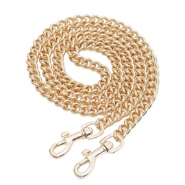 OAikor Iron Flat Antique Bag Chain Strap for Replacement Purse Shoulder Handbag Straps, Gold Purse Chain Belt Compatible with Coach Bag Extender Chain(47" 120cm,Gold)