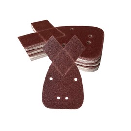 Velcro Sanding Sheets Mouse Set - 50 Pieces | 95 x 165 x 165 mm | Velcro Sandpaper with Separating Line | 10 x Grit 40/80/120/180/240 | Universal for Detail and Fine Sanding | Durable and Efficient