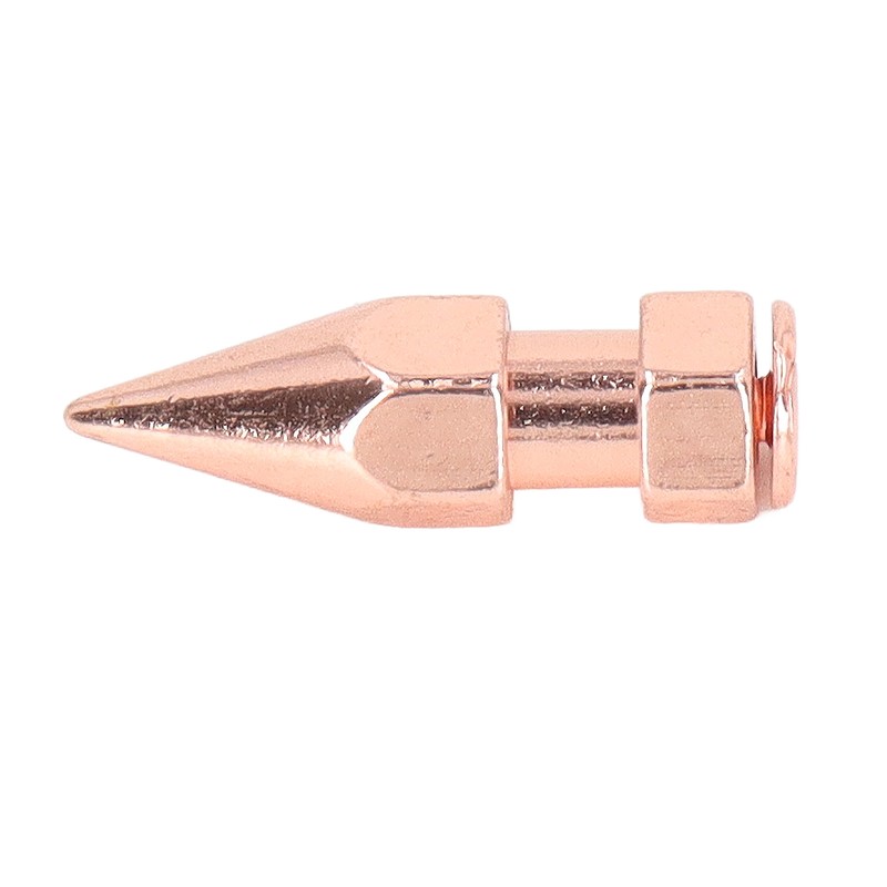 5Pcs Clothing Spikes 8x26mm Hex Rose Gold Strong Copper Punk