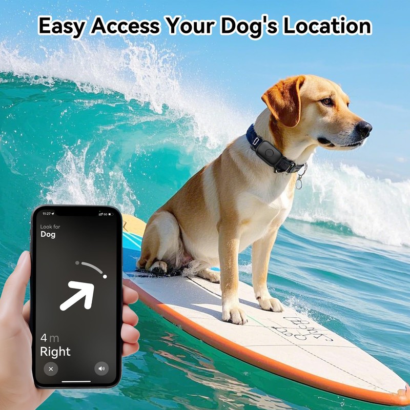 DDJ Dog Collar Holder for Tile Life360 Pro 2024 Bluetooth