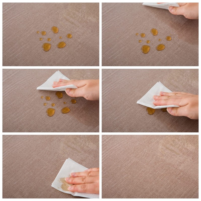 Pioggia Clear Heavy Duty Vinyl Tablecloth with Sewn Finished Edges