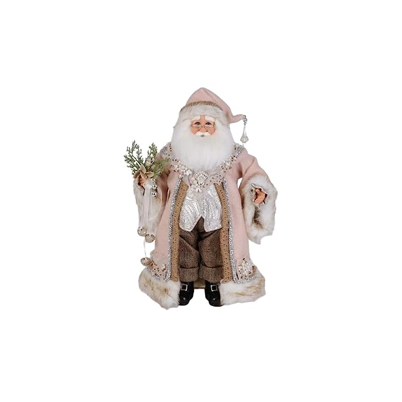 Karen Didion Rose Santa Figurine, 17 Inches, CC16-229