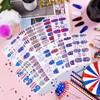 16 Sheets 4th of July Nail Polish Stickers Strips EBANKU